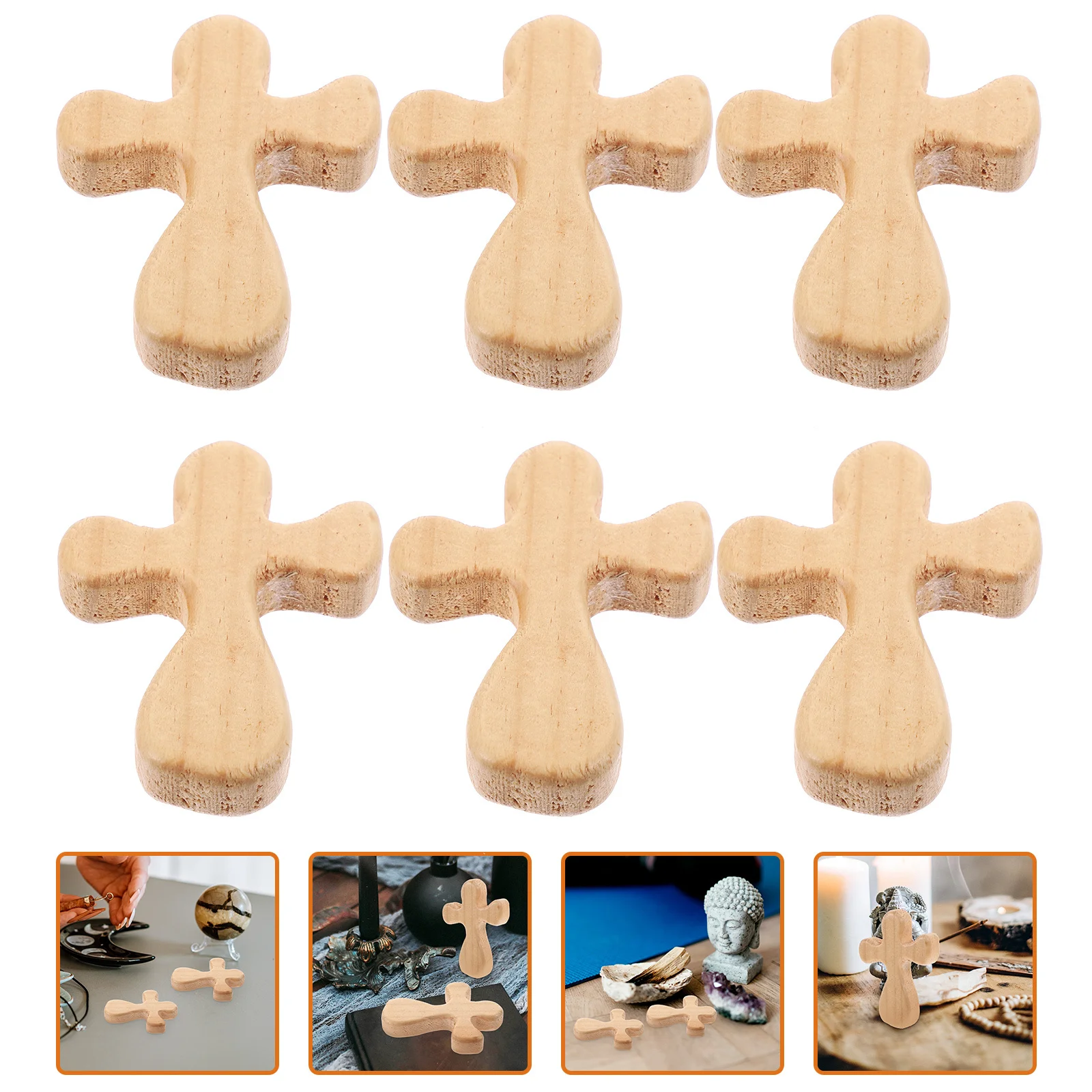 6Pcs Wooden Small Cross Ornaments Handheld Cross Decorations for Desk Church Meditation and Crafts Holding Crosses
6Pcs Wooden Small Cross Ornaments Handheld Cross Decorations for Desk Church Meditation and Crafts Holding Crosses