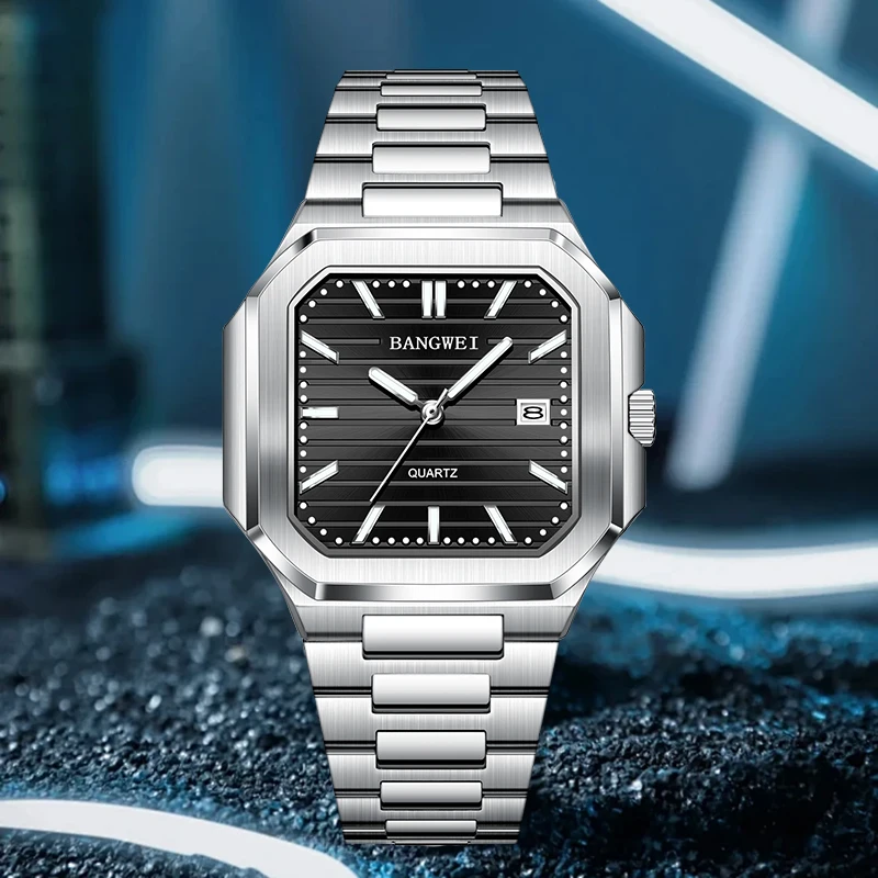 LIGE BANGWEI Top Brand Luxury Quartz Wristwatch Fashion Simple Dial Stainless Steel Waterproof Auto Date Casual Watches for Men
LIGE BANGWEI Top Brand Luxury Quartz Wristwatch Fashion Simple Dial Stainless Steel Waterproof Auto Date Casual Watches for Men