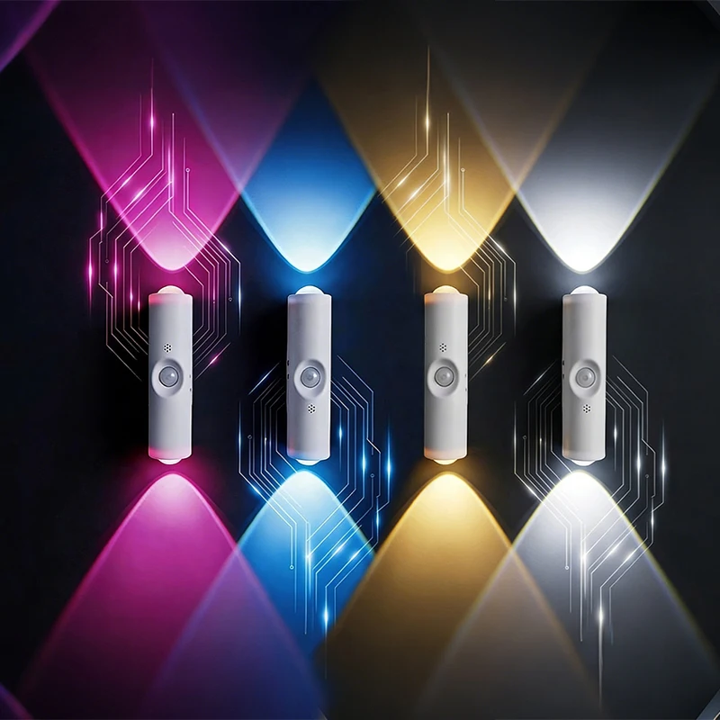 Indoor LED Wall Spotlight Magnetic RGB&3colors with Human Body Sensing Night Lights for Living Room Hallway Stairs Porch
Indoor LED Wall Spotlight Magnetic RGB&3colors with Human Body Sensing Night Lights for Living Room Hallway Stairs Porch