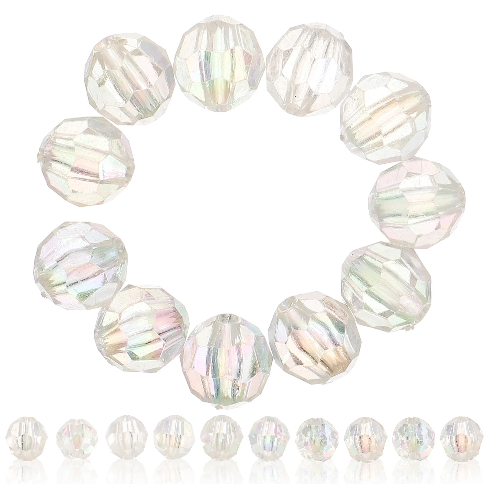 100 Pcs 10mm Clear Faceted Glass Spacer Beads For Crafts for Jewelry Hair Round Beads Braids DIY Crafts Necklace Bracelet Decor
100 Pcs 10mm Clear Faceted Glass Spacer Beads For Crafts for Jewelry Hair Round Beads Braids DIY Crafts Necklace Bracelet Decor