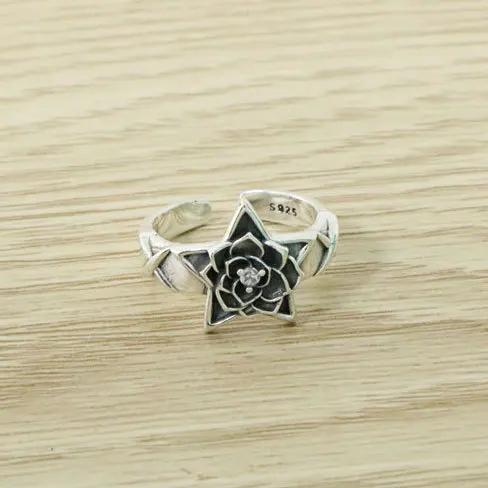 Internet celebrity s925 sterling silver vintage Korean fashion personality trend punk style five pointed star Thai silver open r
Internet celebrity s925 sterling silver vintage Korean fashion personality trend punk style five pointed star Thai silver open r