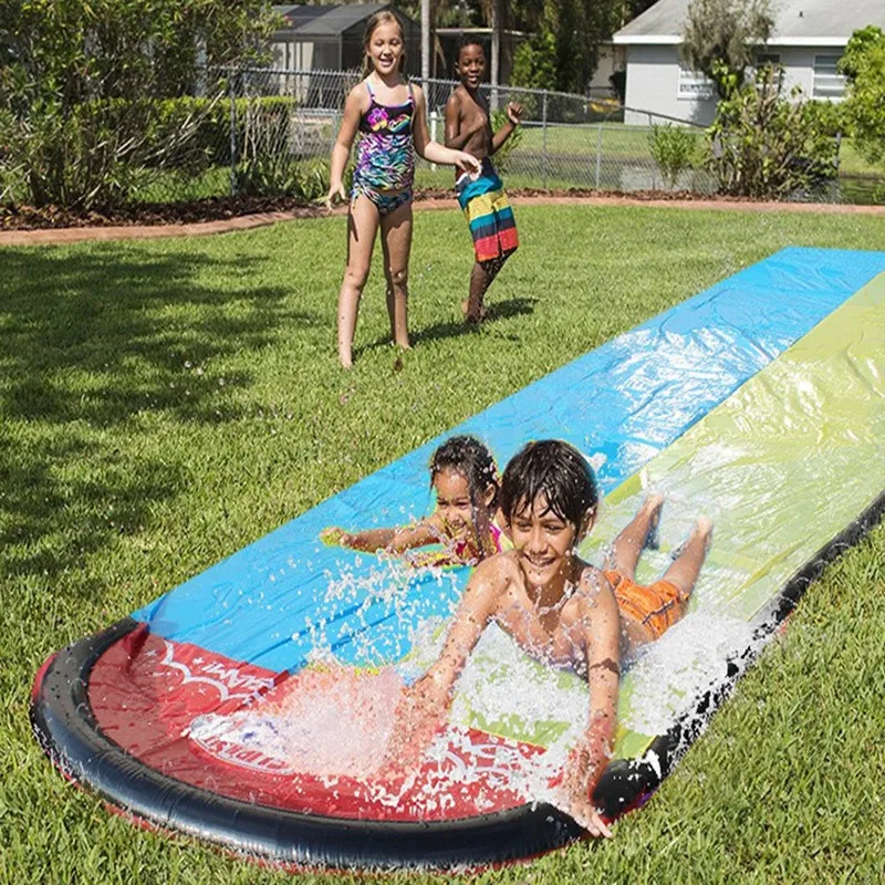 4.8M Outdoor Ground Surfing Double Water Slide Inflatable Play Center Slide For Kids Summer Backyard Swimming Pool Games Mat
4.8M Outdoor Ground Surfing Double Water Slide Inflatable Play Center Slide For Kids Summer Backyard Swimming Pool Games Mat