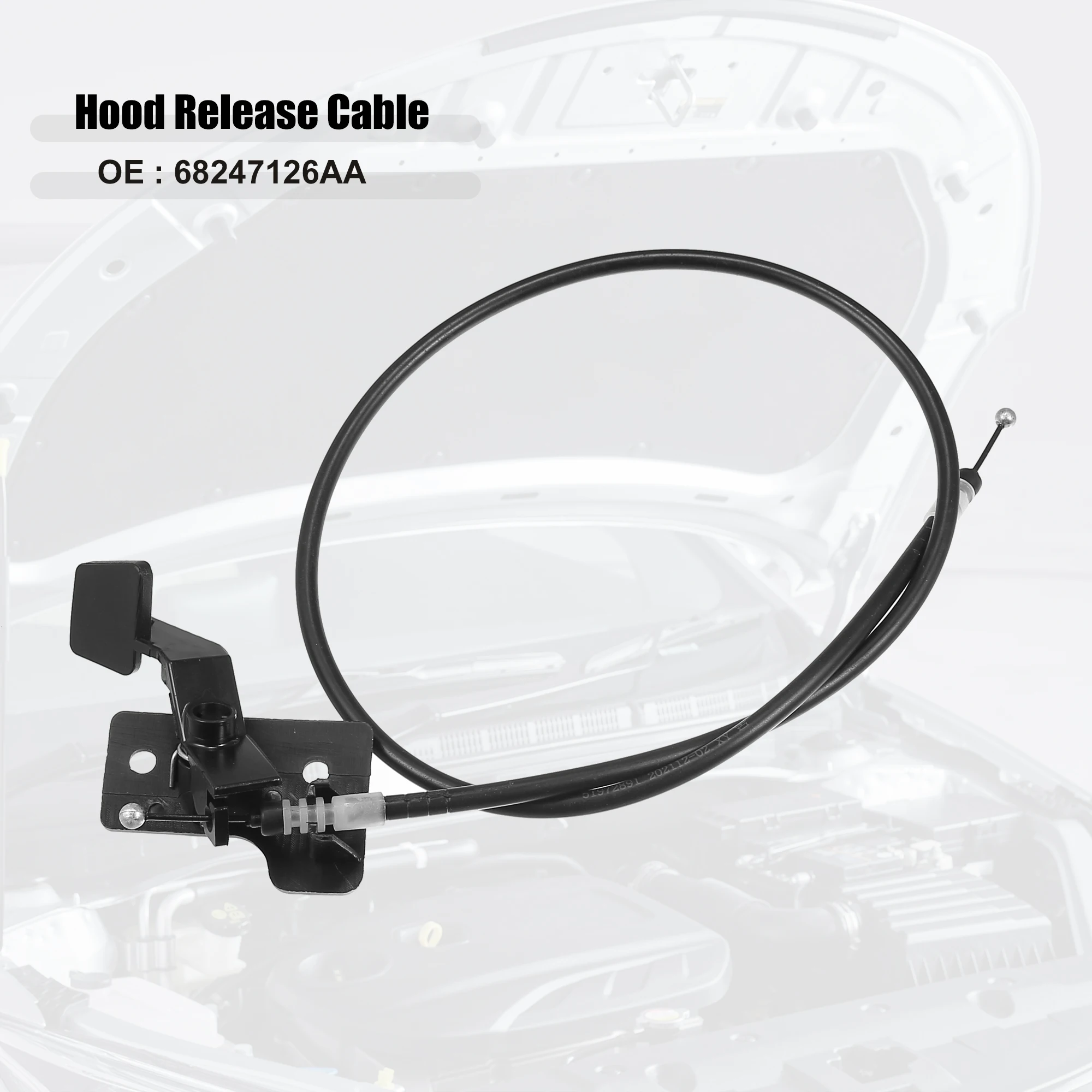 UXCELL 68247126AA Car Hood Release Cable Fit for Jeep Renegade - Pack of 1 Black
UXCELL 68247126AA Car Hood Release Cable Fit for Jeep Renegade - Pack of 1 Black