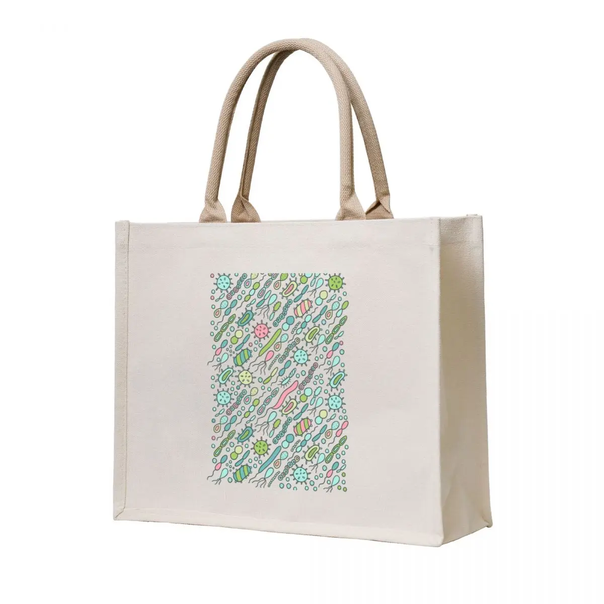 Microbes pattern. Bacteria design for biology lovers. Virus illustration. Tote Bag bag for beach Portable shopping bag
Microbes pattern. Bacteria design for biology lovers. Virus illustration. Tote Bag bag for beach Portable shopping bag