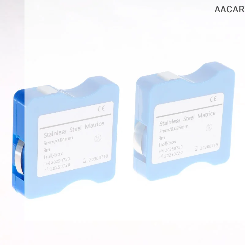 Dental Stainless Steel Matrix Bands Dental Matrice Bands Striproll 5mm/6mm/7mm/9.5mm Width 0.04mm/0.025mm Dentistry Materials
Dental Stainless Steel Matrix Bands Dental Matrice Bands Striproll 5mm/6mm/7mm/9.5mm Width 0.04mm/0.025mm Dentistry Materials