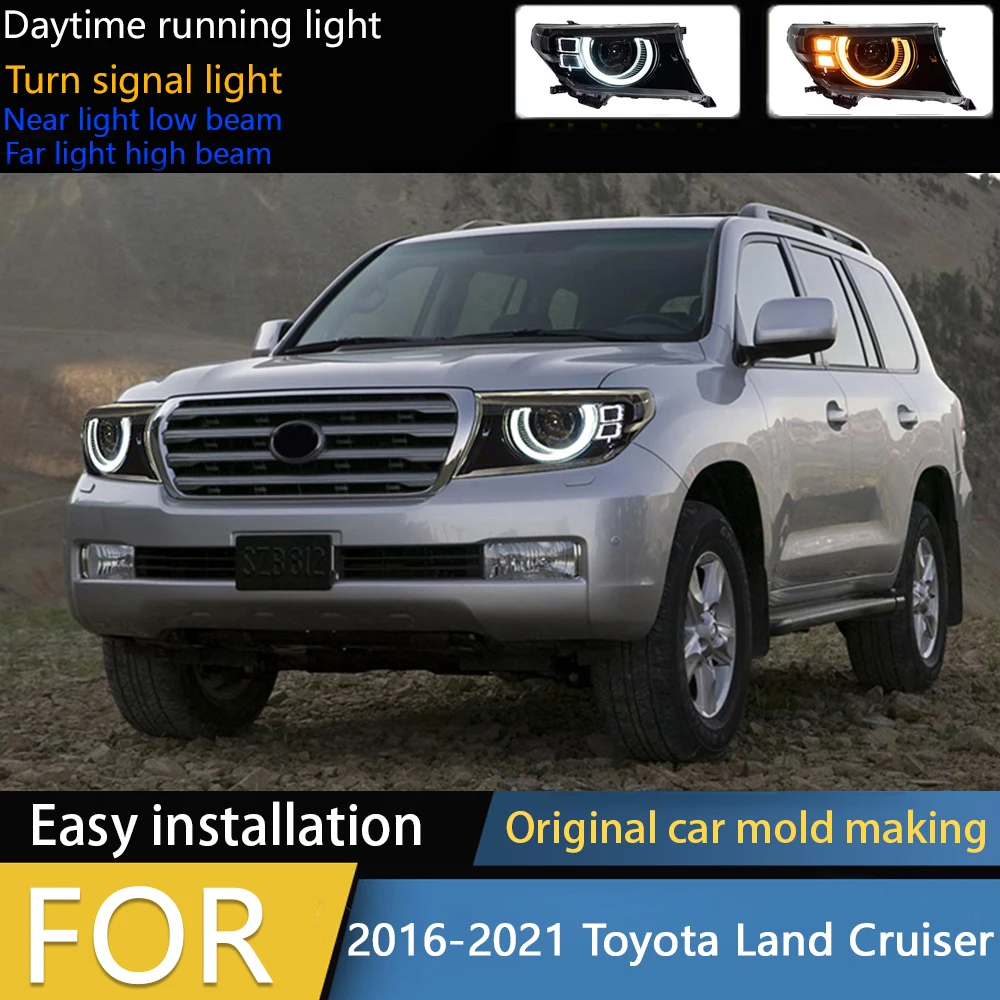 Car Styling for Toyota Land Cruiser Headlights 2016-2021 LC70-LC90 LED Headlight DRL LED Projector Lens Automotive Accessories
Car Styling for Toyota Land Cruiser Headlights 2016-2021 LC70-LC90 LED Headlight DRL LED Projector Lens Automotive Accessories