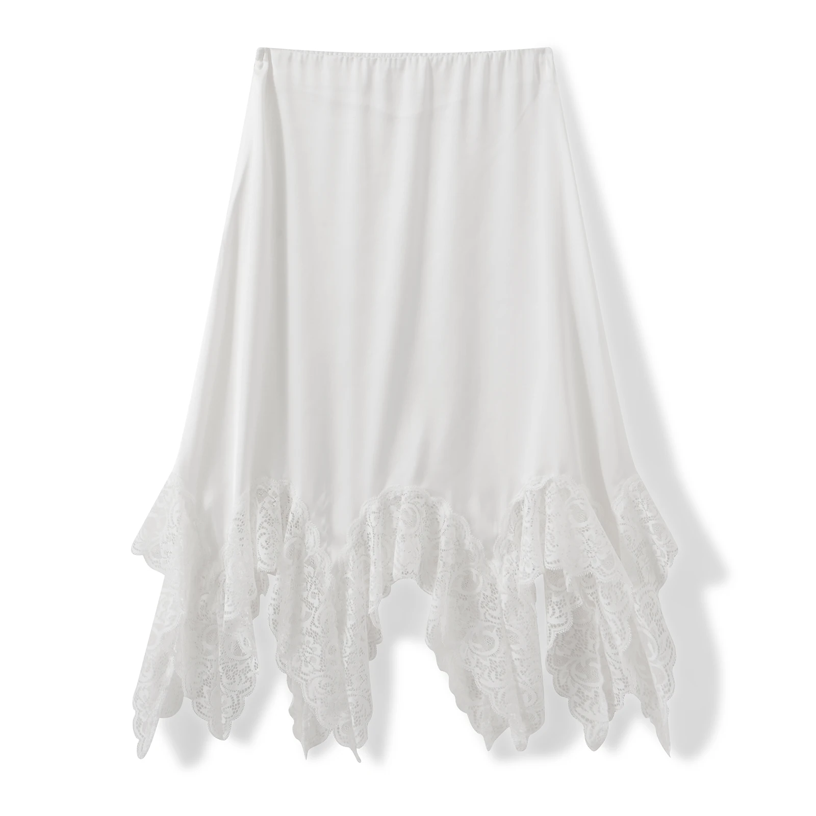 Женские летние юбки-миди, белая юбка с нерегулярным кружевным подолом для повседневных туристических вечеринок
Женские летние юбки-миди, белая юбка с нерегулярным кружевным подолом для повседневных туристических вечеринок