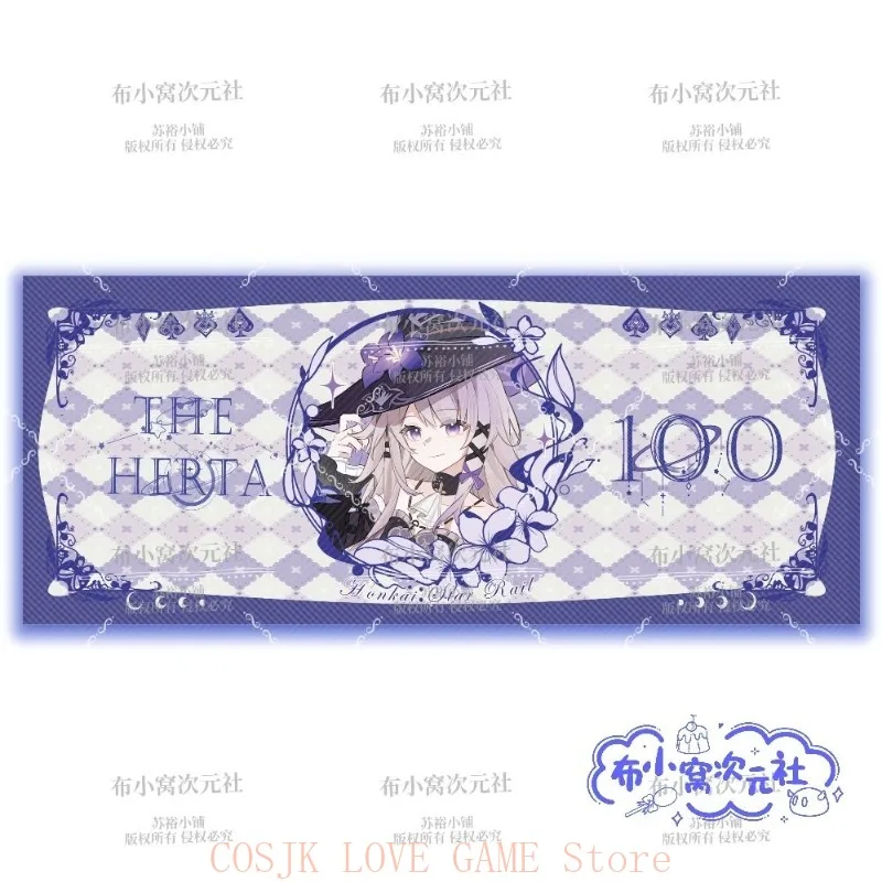 Honkai:Star Rail The Herta Game Cosplay Anime Paper Ticket Periphery Illustrator Authorization Banknote Material Double-sided
Honkai:Star Rail The Herta Game Cosplay Anime Paper Ticket Periphery Illustrator Authorization Banknote Material Double-sided