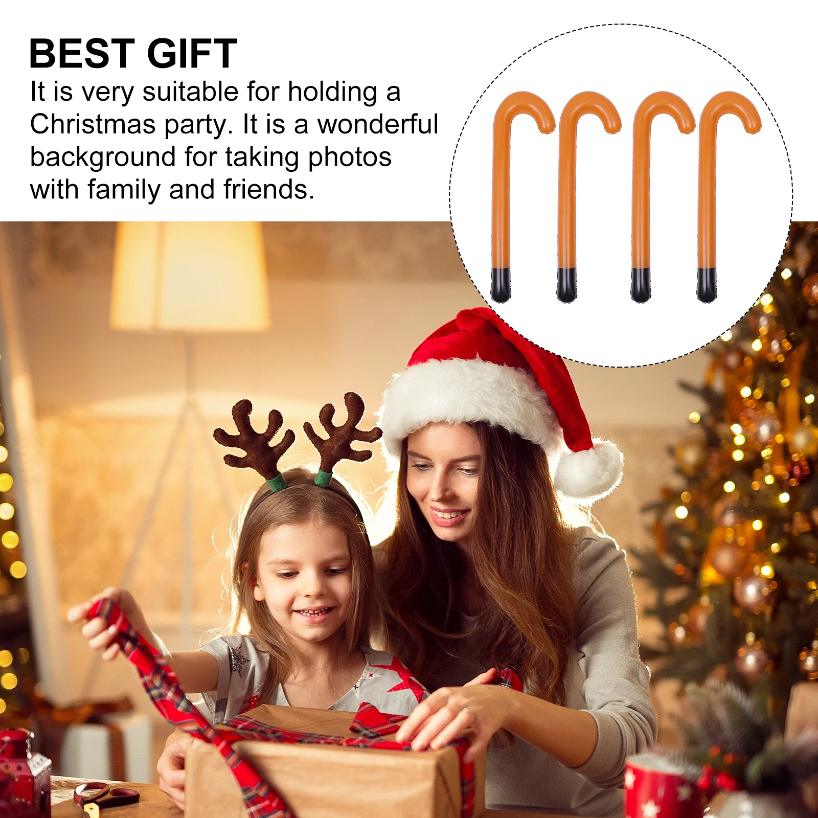 12 Pcs Walking Stick Durable PVC Decorations Crutch Dress Up Accessory Shape Christmas Party Toys Festive Design
12 Pcs Walking Stick Durable PVC Decorations Crutch Dress Up Accessory Shape Christmas Party Toys Festive Design