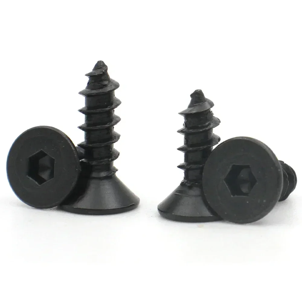 10-200PCS Black Carbon Steel Hex Socket Countersunk Head Self-Tapping Screws M2-M6
10-200PCS Black Carbon Steel Hex Socket Countersunk Head Self-Tapping Screws M2-M6