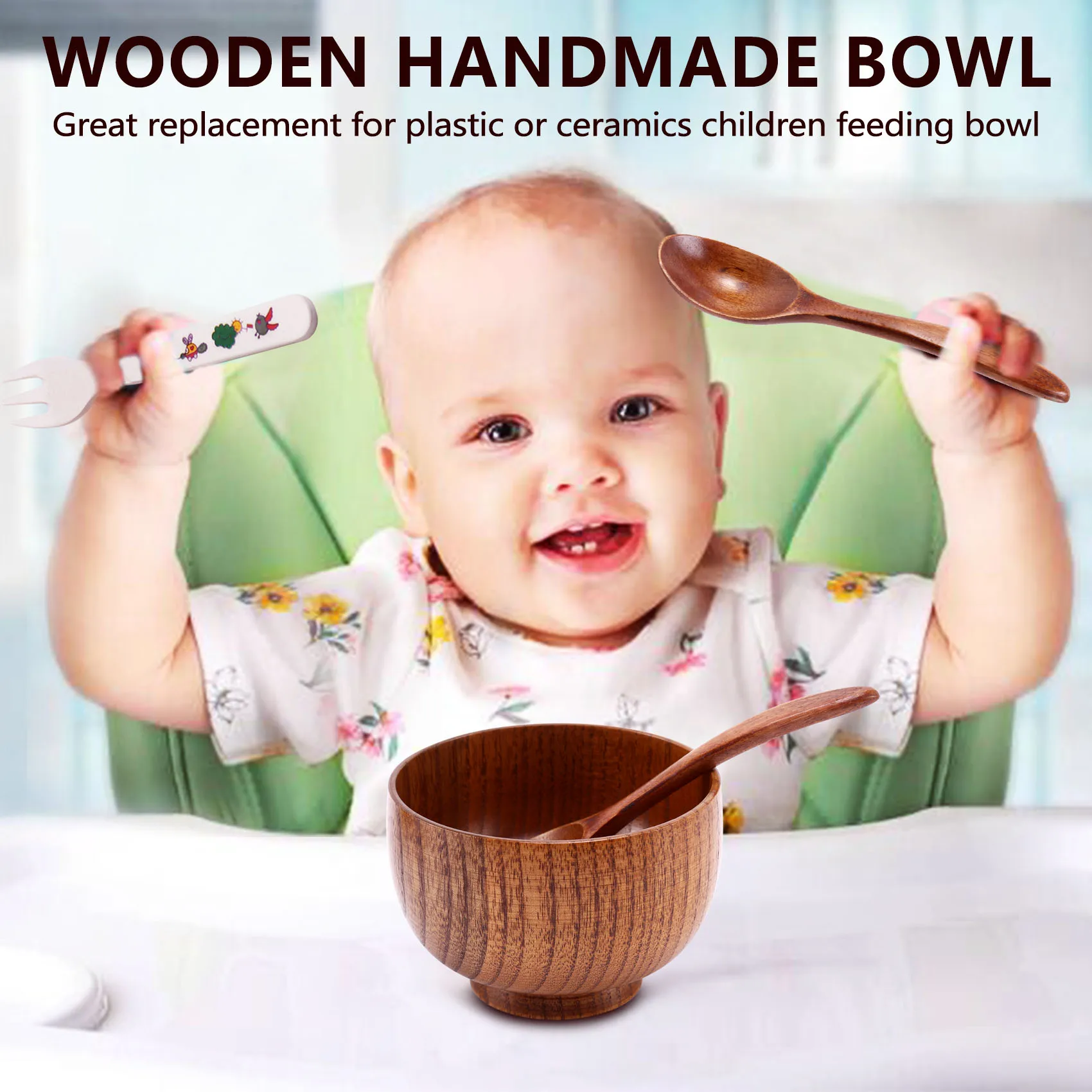 AD30-4 шт. Деревянная миска и ложка ручной работы для сервировки риса, домашняя кухонная посуда 
AD30-4 шт. Деревянная миска и ложка ручной работы для сервировки риса, домашняя кухонная посуда