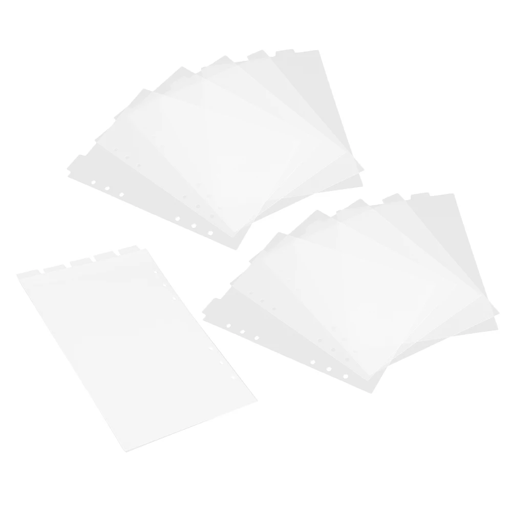 3 Sets Notebook Partition A5 6 Hole Tabs Clear Plastic Dividers for Notebooks Files Books Planner Indexing
3 Sets Notebook Partition A5 6 Hole Tabs Clear Plastic Dividers for Notebooks Files Books Planner Indexing