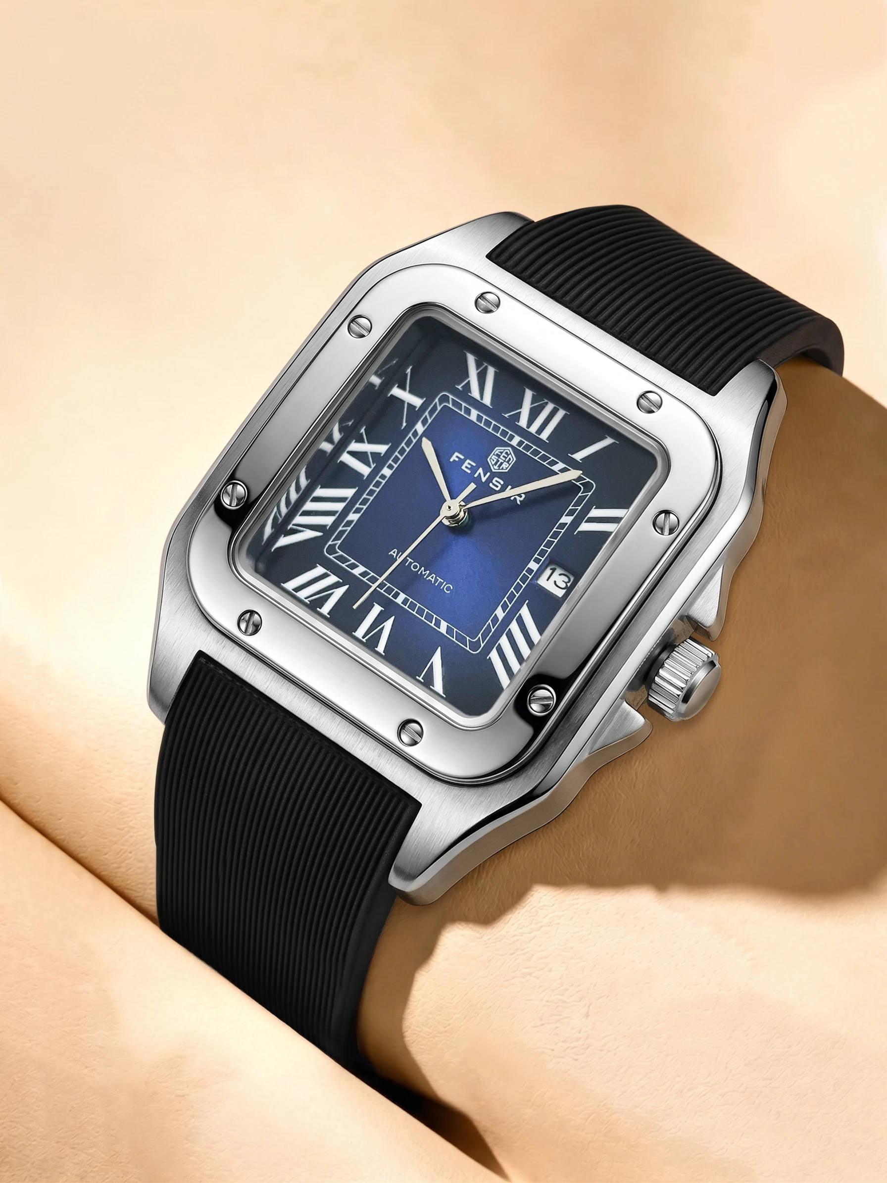 Business Retro Square Men's Quartz Watch, Roman Numeral Calendar Waterproof Watch, Simple Rubber Strap Light Luxury Men's Watch, European and American Trendy Versatile Men's Watch, Hot-Selling Everyday Wear Quartz Watch
Business Retro Square Men's Quartz Watch, Roman Numeral Calendar Waterproof Watch, Simple Rubber Strap Light Luxury Men's Watch, European and American Trendy Versatile Men's Watch, Hot-Selling Everyday Wear Quartz Watch