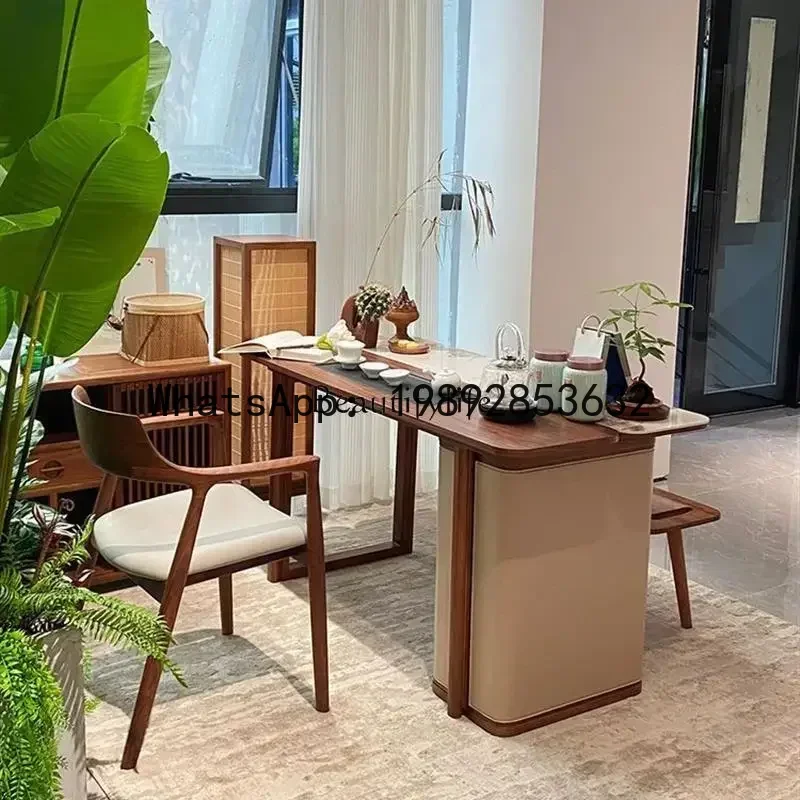 3Walnut solid wood rock slab tea table household balcony small apartment light luxury high-end
3Walnut solid wood rock slab tea table household balcony small apartment light luxury high-end
