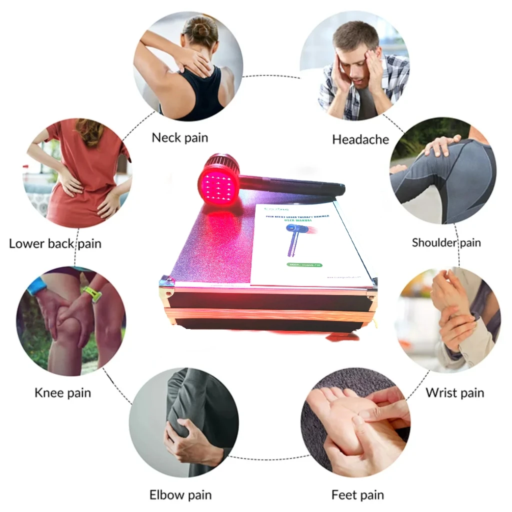 HLKGO Cold Laser Red Light for Sciatica Frozen Shoulder Body Pain Relief 650nm 808nm Laser Healing Joints Pain
HLKGO Cold Laser Red Light for Sciatica Frozen Shoulder Body Pain Relief 650nm 808nm Laser Healing Joints Pain