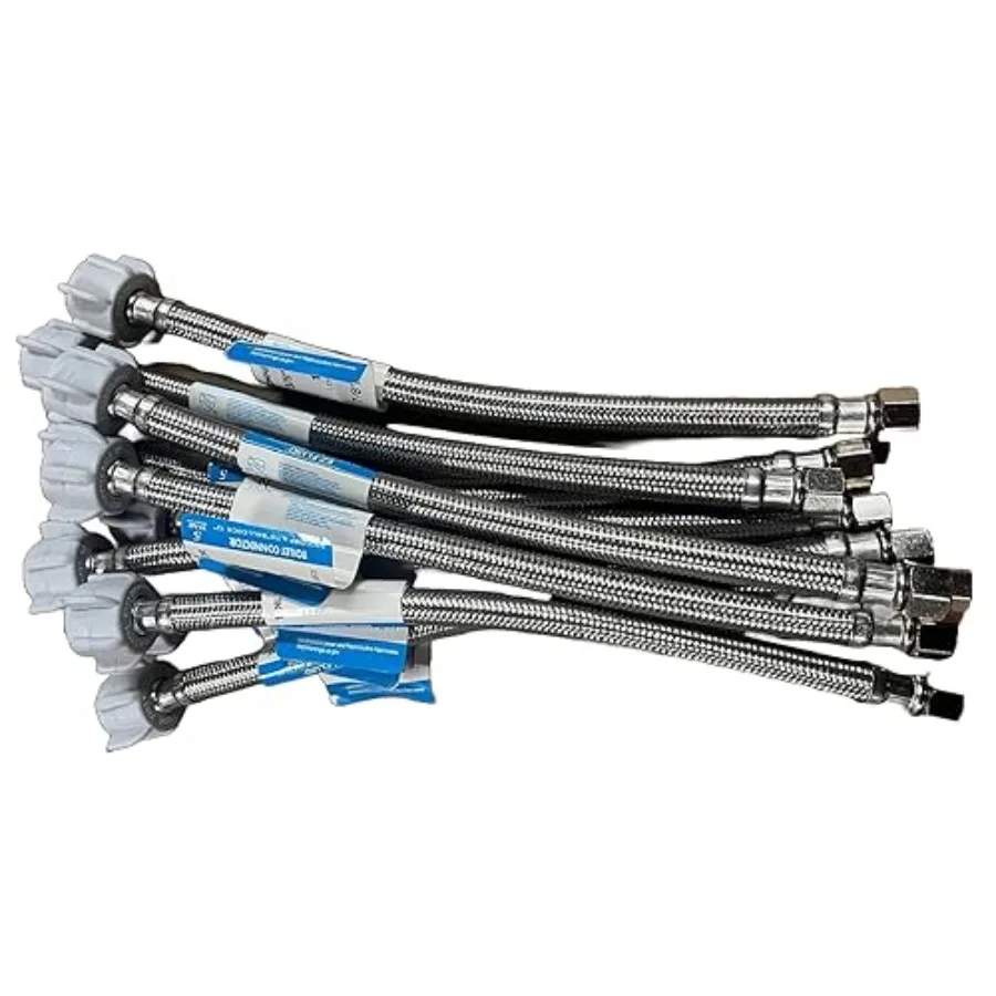 pcs"Toilet Water Supply Line Connector, Braided Stainless Steel - 3/8" Female Compression Thread x 7/8" Female Ballcock Thread
pcs"Toilet Water Supply Line Connector, Braided Stainless Steel - 3/8" Female Compression Thread x 7/8" Female Ballcock Thread