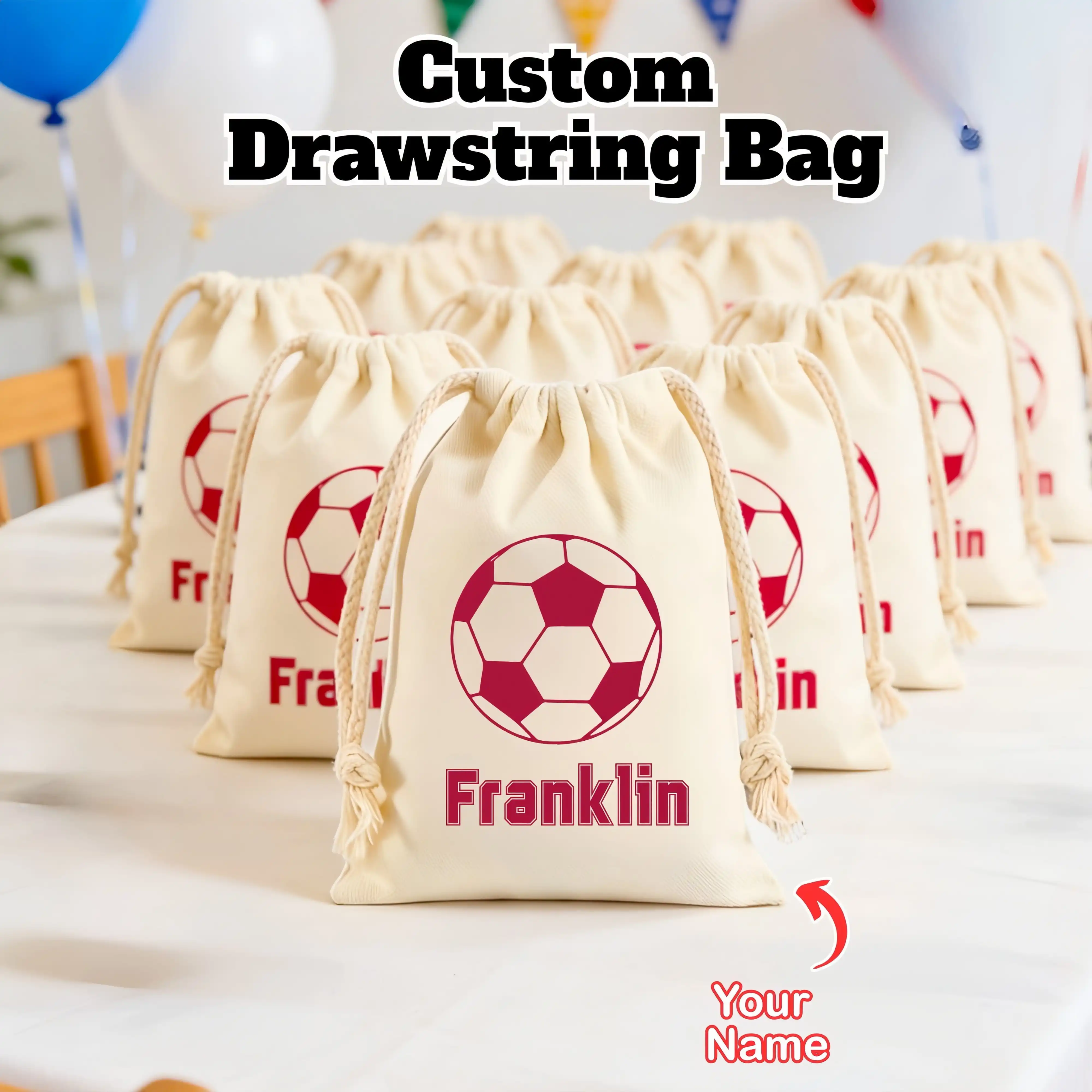 Personalized Soccer Drawstring Backpack,Custom Name,Sports,Fitness,Travel,School,Waterproof, Lightweight,Durable,Portable
Personalized Soccer Drawstring Backpack,Custom Name,Sports,Fitness,Travel,School,Waterproof, Lightweight,Durable,Portable