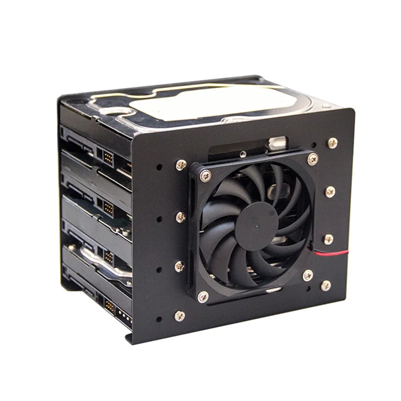 ABFM-4X3.5 Кронштейн для жесткого диска для корпуса ПК Механический держатель жесткого диска с вентилятором-охлаждения Штабелируемое расширение Подходит для 4 жестких дисков A
ABFM-4X3.5 Кронштейн для жесткого диска для корпуса ПК Механический держатель жесткого диска с вентилятором-охлаждения Штабелируемое расширение Подходит для 4 жестких дисков A