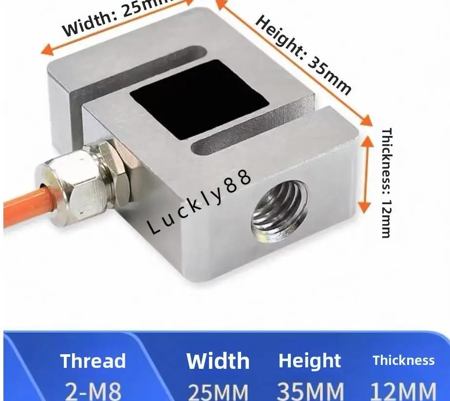 DYLY-107 DAYSENSOR 0-200kg load cell micro S-type tension pressure sensor Force measurement and weighing automation weight
DYLY-107 DAYSENSOR 0-200kg load cell micro S-type tension pressure sensor Force measurement and weighing automation weight