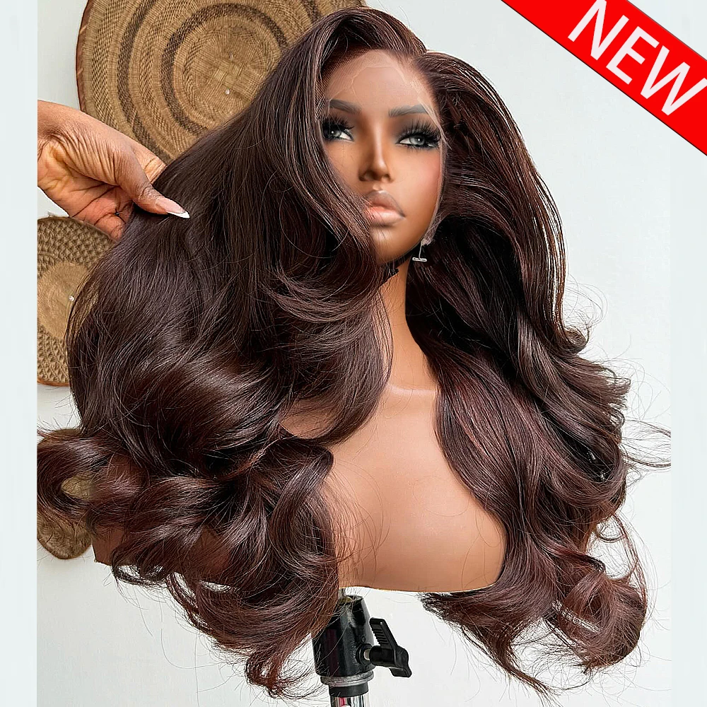 16-36 Inch Chocolate Brown Body Wave Human Hair Wigs 300/400 Density 13X4 HD Lace Frontal Wigs For Women 360 HD Lace Frontal Wig
16-36 Inch Chocolate Brown Body Wave Human Hair Wigs 300/400 Density 13X4 HD Lace Frontal Wigs For Women 360 HD Lace Frontal Wig