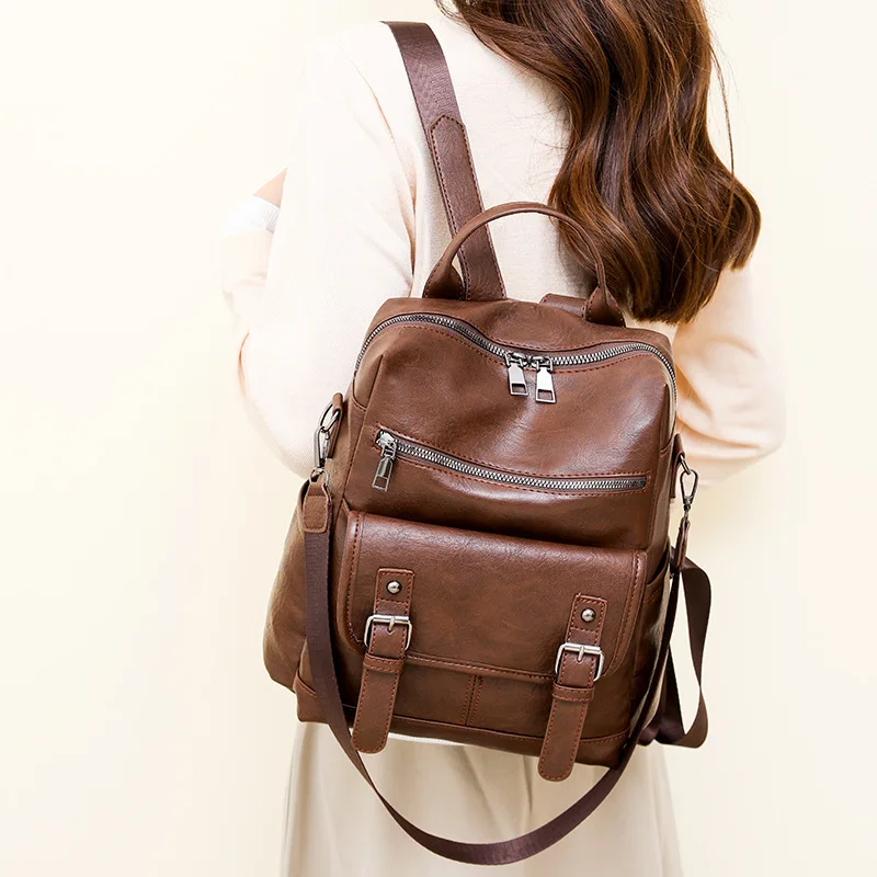 Korean Version of Niche Retro Women's Backpack Fashionable Versatile and Multifunctional Travel Backpack
Korean Version of Niche Retro Women's Backpack Fashionable Versatile and Multifunctional Travel Backpack
