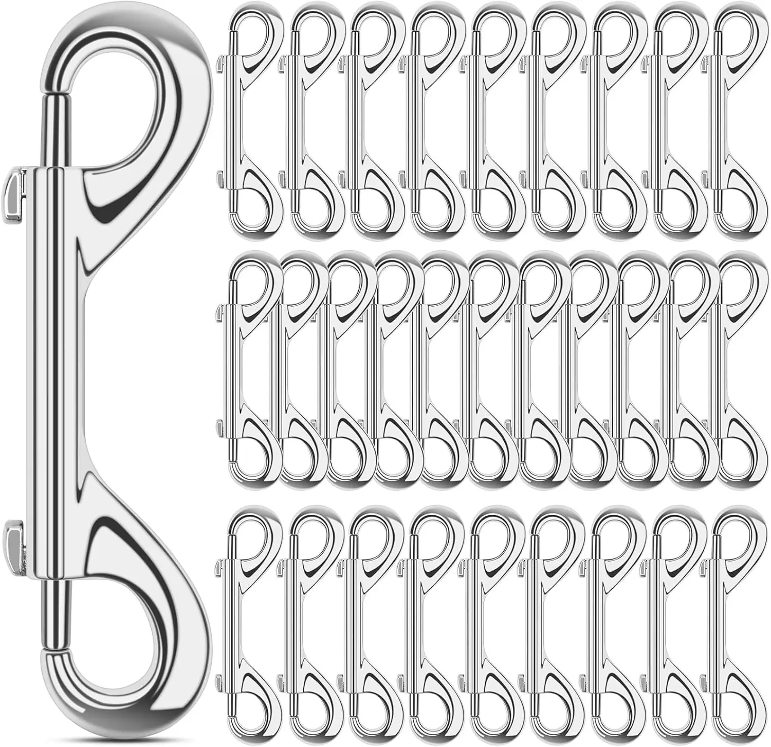 3.5 H Double Ended Bolt Snaps Hooks 110Lbs Load Acity Z Alloy Double Sided Clips Heavy Duty Trigger Snap For Dogs Leashes/Water
3.5 H Double Ended Bolt Snaps Hooks 110Lbs Load Acity Z Alloy Double Sided Clips Heavy Duty Trigger Snap For Dogs Leashes/Water