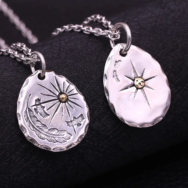 Japanese trendys925 sterling silver jewelry stylish flying eagle sun rays men's pendant retro thai silver tag
Japanese trendys925 sterling silver jewelry stylish flying eagle sun rays men's pendant retro thai silver tag