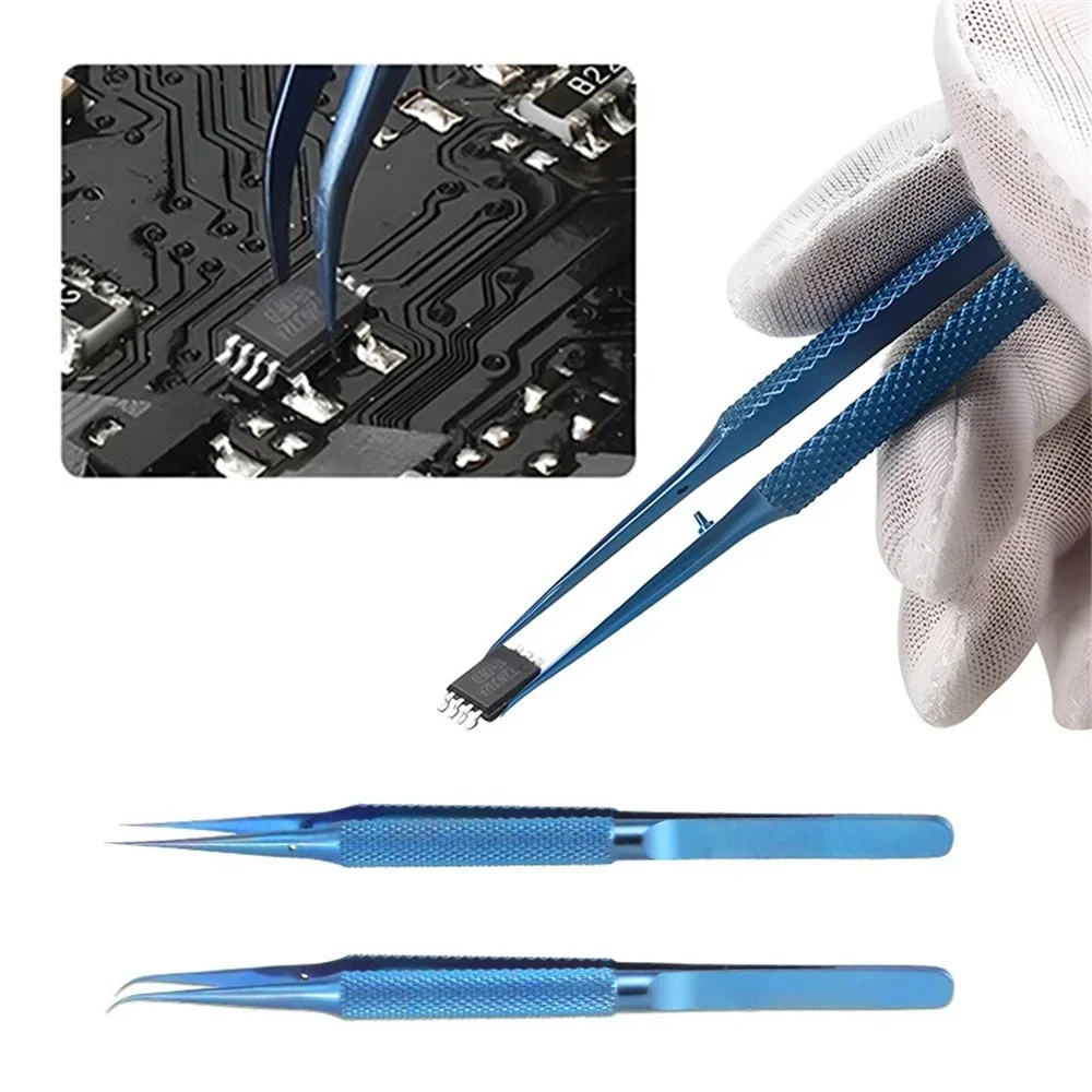 Precise Titanium Alloy Tweezers Professional Antimagnetic Electronics Forceps for Tablet Laptop Motherboard PCB Jewelry Repair
Precise Titanium Alloy Tweezers Professional Antimagnetic Electronics Forceps for Tablet Laptop Motherboard PCB Jewelry Repair