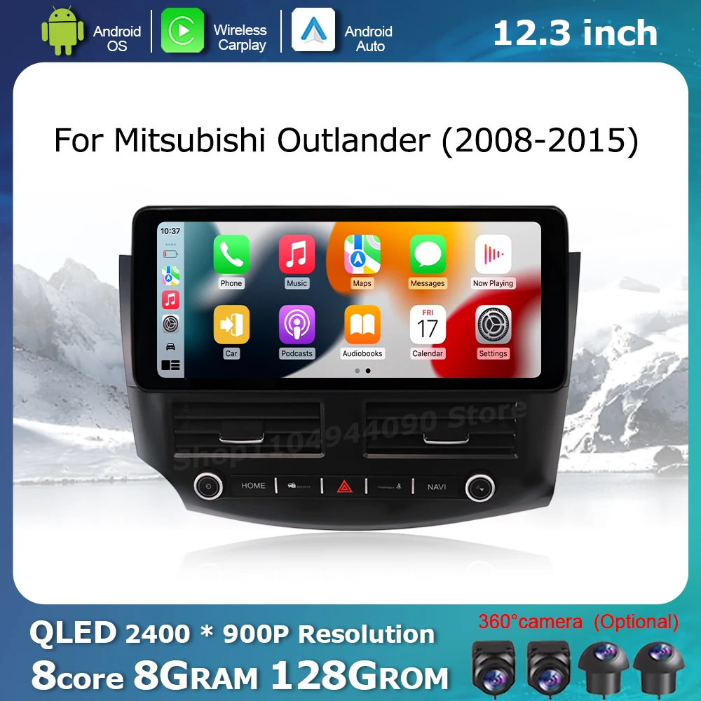 Carplay Android Auto for Mitsubishi Outlander 2008-2015 Multimedia Radio Player GPS Navi WiFi BT Car Accessories Display Screen
Carplay Android Auto for Mitsubishi Outlander 2008-2015 Multimedia Radio Player GPS Navi WiFi BT Car Accessories Display Screen