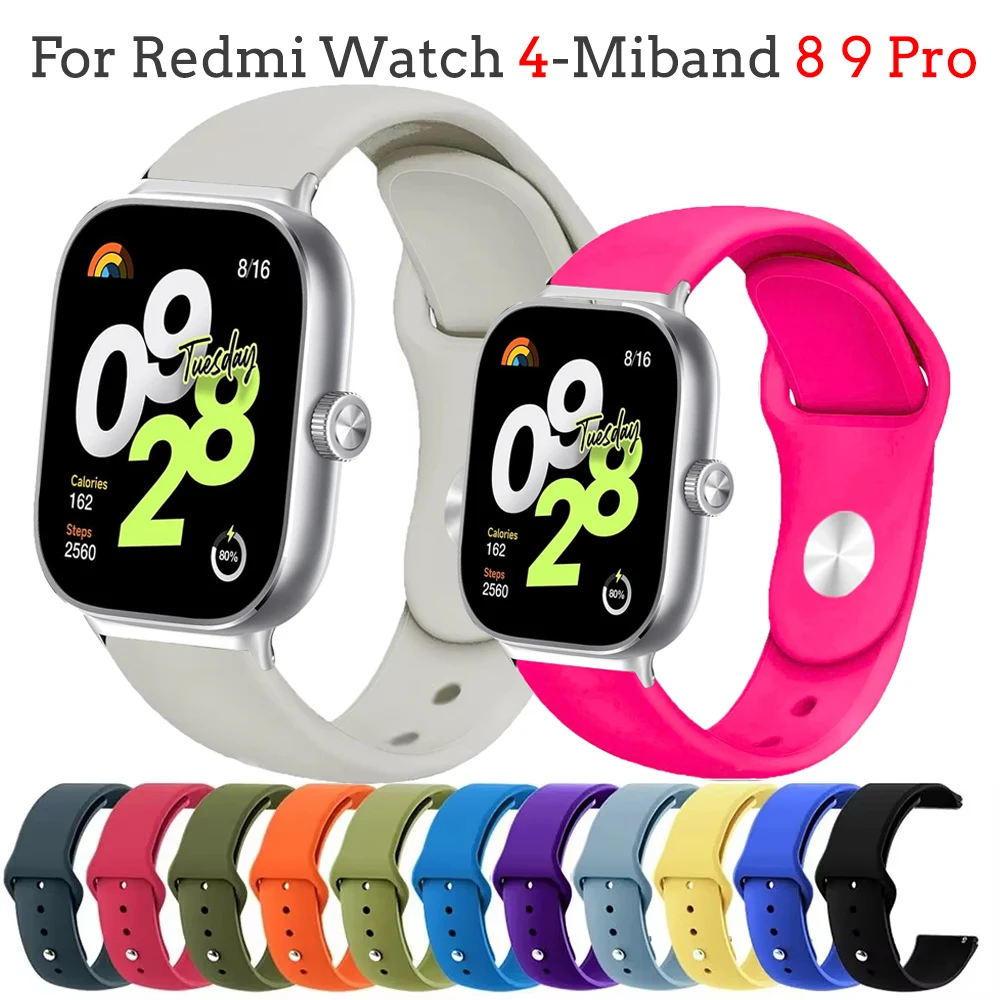 Silicone Strap For Redmi Watch 4 Smart Watch Bracelet Replacement Correa For Xiaomi Mi Band 8 9Pro Watch 4 WristBand Accessories
Silicone Strap For Redmi Watch 4 Smart Watch Bracelet Replacement Correa For Xiaomi Mi Band 8 9Pro Watch 4 WristBand Accessories