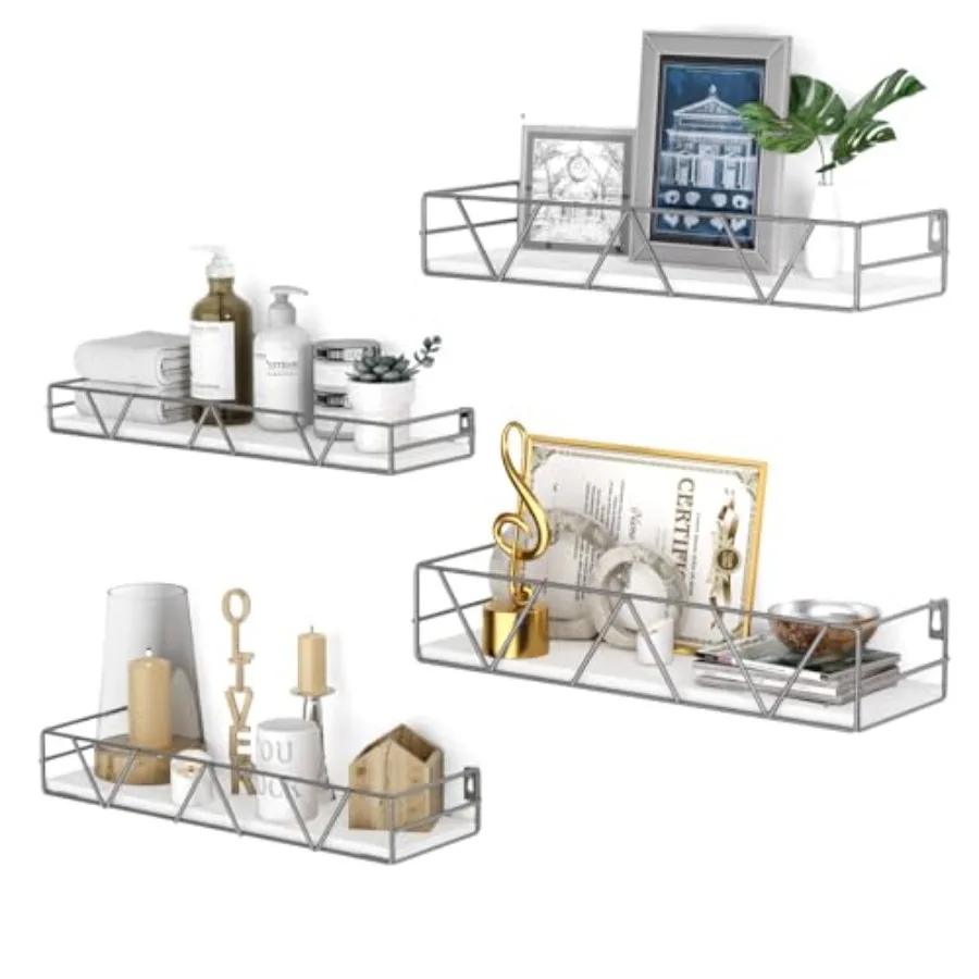 Floating Shelves Set of 4 Home Wood Wall Shelf Gray Farmhouse Style for Bedroom Living Room Bathroom Kitchen Office
Floating Shelves Set of 4 Home Wood Wall Shelf Gray Farmhouse Style for Bedroom Living Room Bathroom Kitchen Office