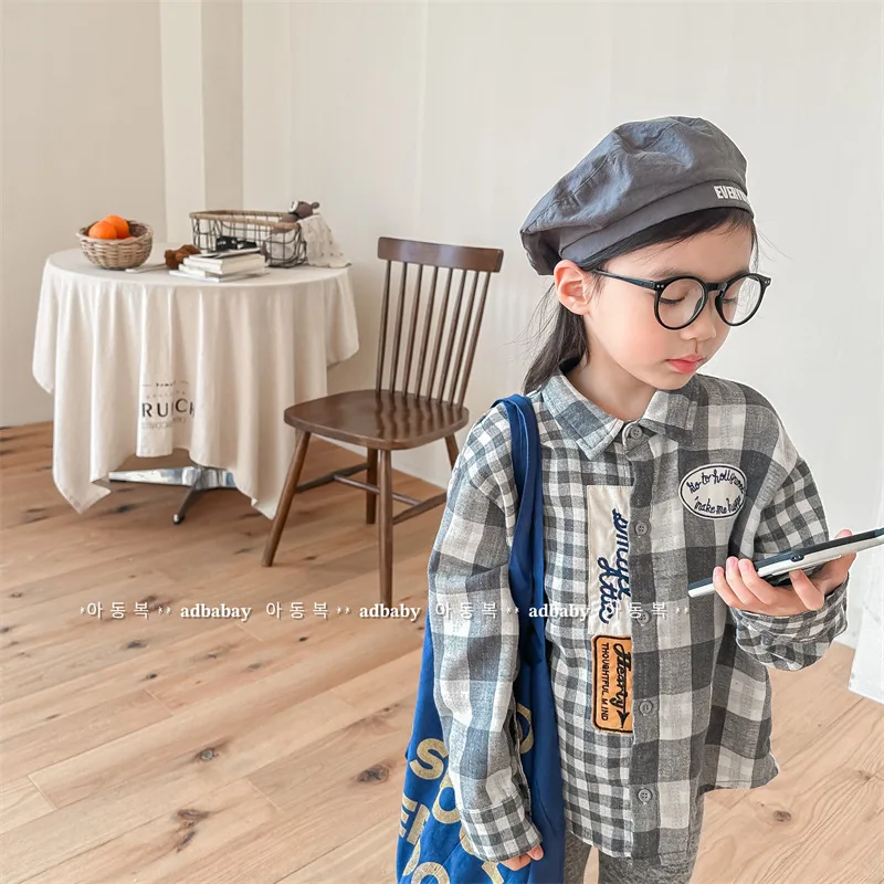 Fashion Kids Long Sleeve Shirts Cotton Linen Tops Baby Boys Coat Children's Autumn Spring Jackets Little Girls Plaid Blouse Tops
Fashion Kids Long Sleeve Shirts Cotton Linen Tops Baby Boys Coat Children's Autumn Spring Jackets Little Girls Plaid Blouse Tops