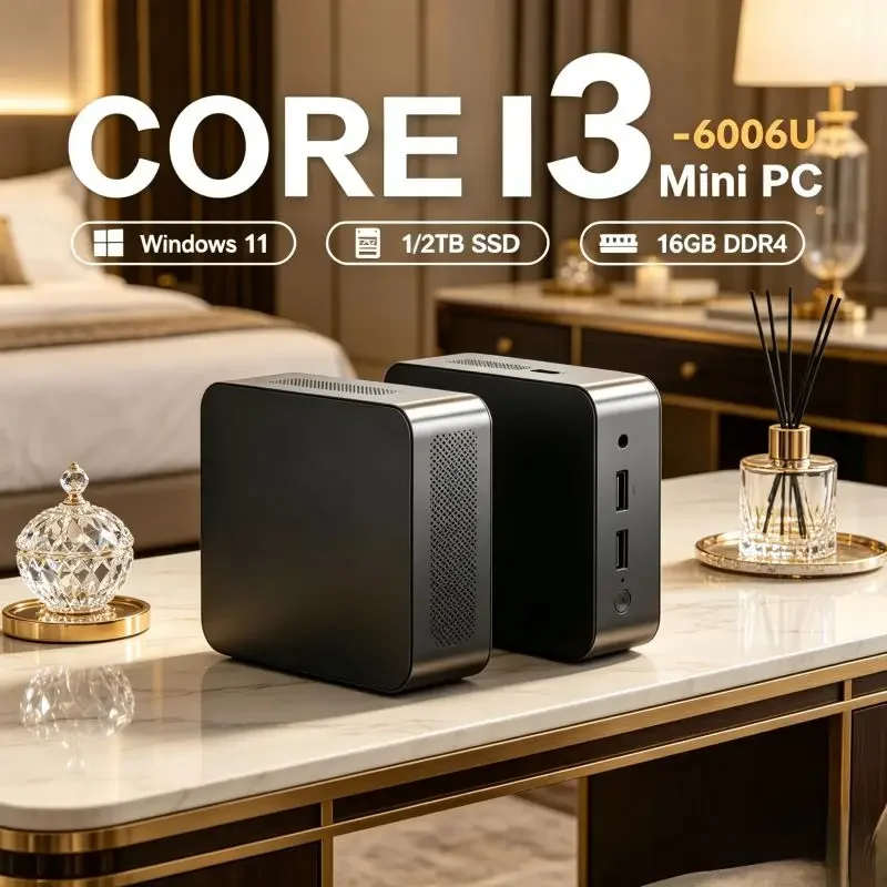 All-round Mini PC, Stable Core I3-6006U, 16GB SSD, Win11 Simple Operation, WiFi6 and 4K Features to Meet Daily Usage Demands
All-round Mini PC, Stable Core I3-6006U, 16GB SSD, Win11 Simple Operation, WiFi6 and 4K Features to Meet Daily Usage Demands