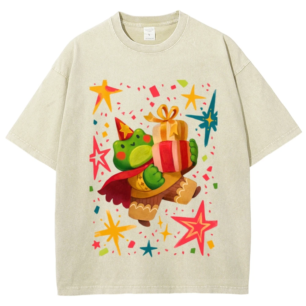 Men Women Cartoon T-Shirts 2024 Summer Frog Gift Printed Short Sleeve Tees Couple Streetwear Loose Clothes Y2K Tops
Men Women Cartoon T-Shirts 2024 Summer Frog Gift Printed Short Sleeve Tees Couple Streetwear Loose Clothes Y2K Tops