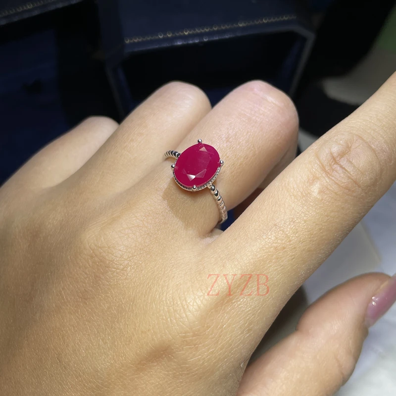 925 silver 100% natural 5CT rubyring, suitable for women's fashionable party jewelry engagement gift
925 silver 100% natural 5CT rubyring, suitable for women's fashionable party jewelry engagement gift