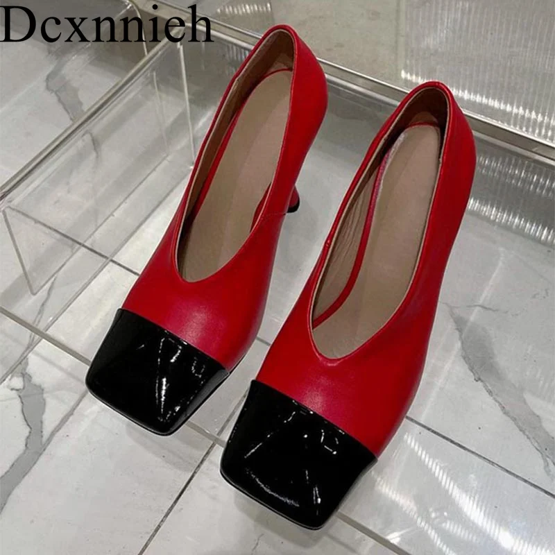Women's Spring Autumn Lacquer Leather High Heels Mixed Colors Simple Versatile Single Shoes Daily Casual Dress Shoes Women's
Women's Spring Autumn Lacquer Leather High Heels Mixed Colors Simple Versatile Single Shoes Daily Casual Dress Shoes Women's