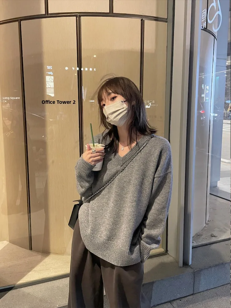 00 шерстяной свитер с V-образным вырезом, женский осенне-зимний ленивый свитер Long Sve Overhead, маленький размер, черный вязаный топ
00 шерстяной свитер с V-образным вырезом, женский осенне-зимний ленивый свитер Long Sve Overhead, маленький размер, черный вязаный топ