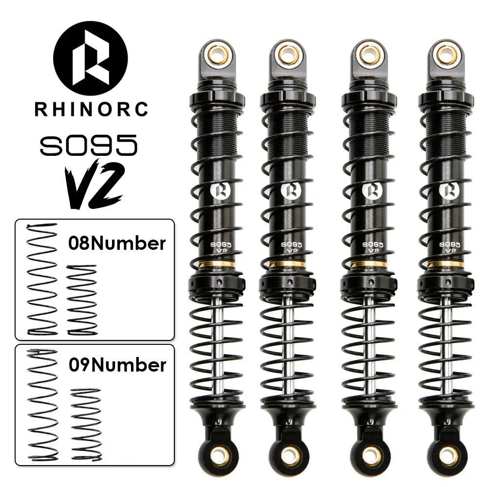 RhinoCrawler 4pcs RC Metal Dampers 95mm Metal Shock Absorber Set for 1/10 Axial SCX10 TRX4 HSP D90 Crawler Trucks Upgrade Parts
RhinoCrawler 4pcs RC Metal Dampers 95mm Metal Shock Absorber Set for 1/10 Axial SCX10 TRX4 HSP D90 Crawler Trucks Upgrade Parts
