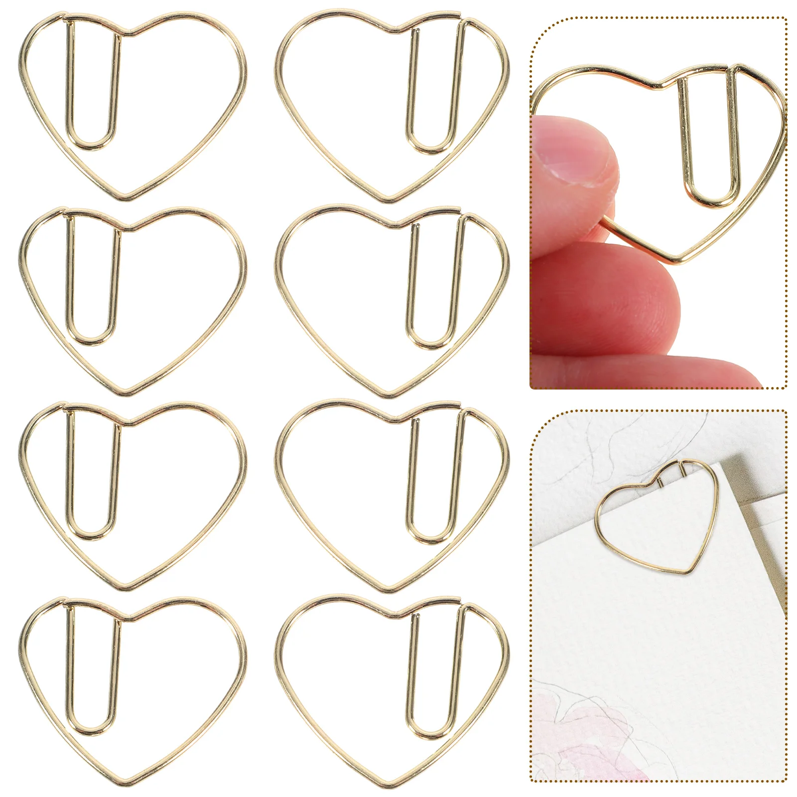 50 Pcs Gift Bookmark Cute Heart-shaped Bookmarks Office Paperclips Metal Decorative
50 Pcs Gift Bookmark Cute Heart-shaped Bookmarks Office Paperclips Metal Decorative