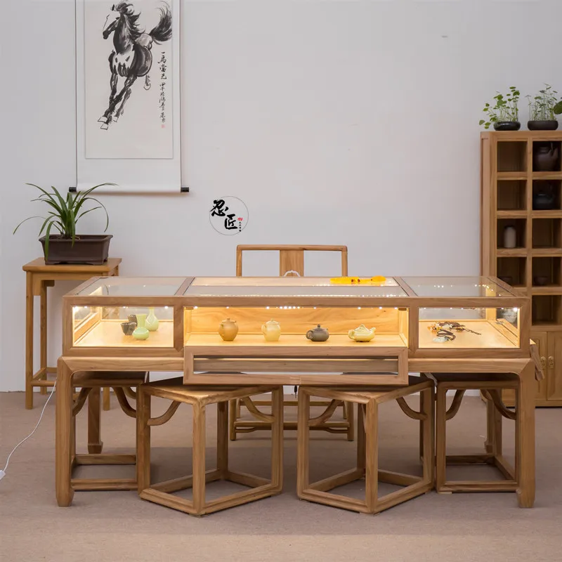 Custom. Elm Display Cabinet New Jewelry Counter Jewelry Crafts Glass Booth Table Jade Container Mall Island Cabinet
Custom. Elm Display Cabinet New Jewelry Counter Jewelry Crafts Glass Booth Table Jade Container Mall Island Cabinet