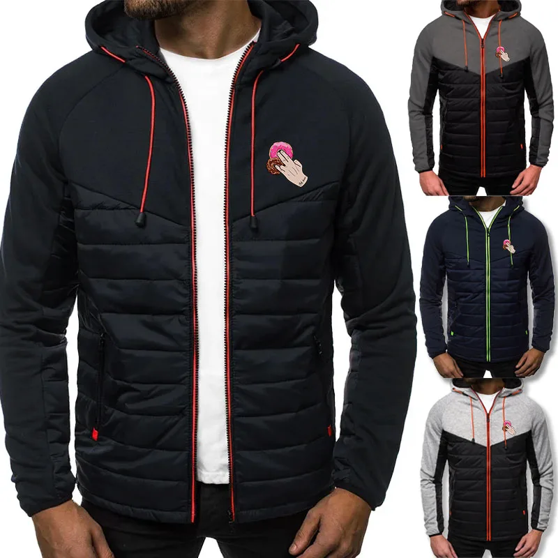 New fashionable men's autumn and winter top slim fit hooded jacket casual zipper popular patchwork design jacket clothing
New fashionable men's autumn and winter top slim fit hooded jacket casual zipper popular patchwork design jacket clothing