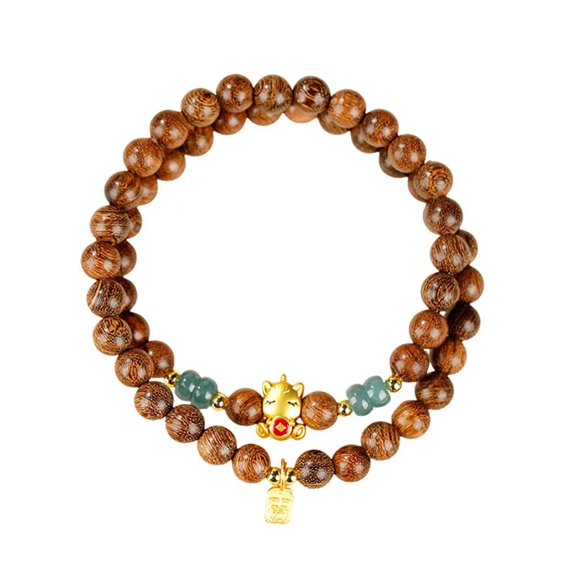 Natural Golden Sandalwood Bracelet for Women Copper Coin Pony Play Jewelry Hetian Jade Bamboo Joint Lucky Bead Bracelet Gifts
Natural Golden Sandalwood Bracelet for Women Copper Coin Pony Play Jewelry Hetian Jade Bamboo Joint Lucky Bead Bracelet Gifts
