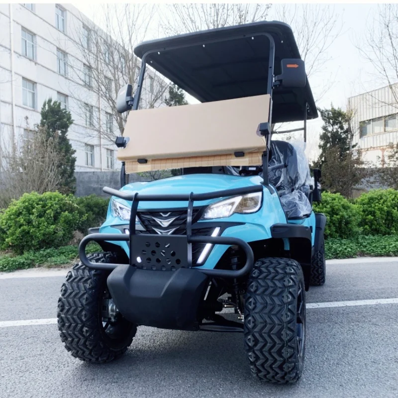 New Popular Electric Golf Cart 60/72V Front Independent Suspension Off-Road Car Black Upholstered Seat Off-Road Tires Bumper
New Popular Electric Golf Cart 60/72V Front Independent Suspension Off-Road Car Black Upholstered Seat Off-Road Tires Bumper