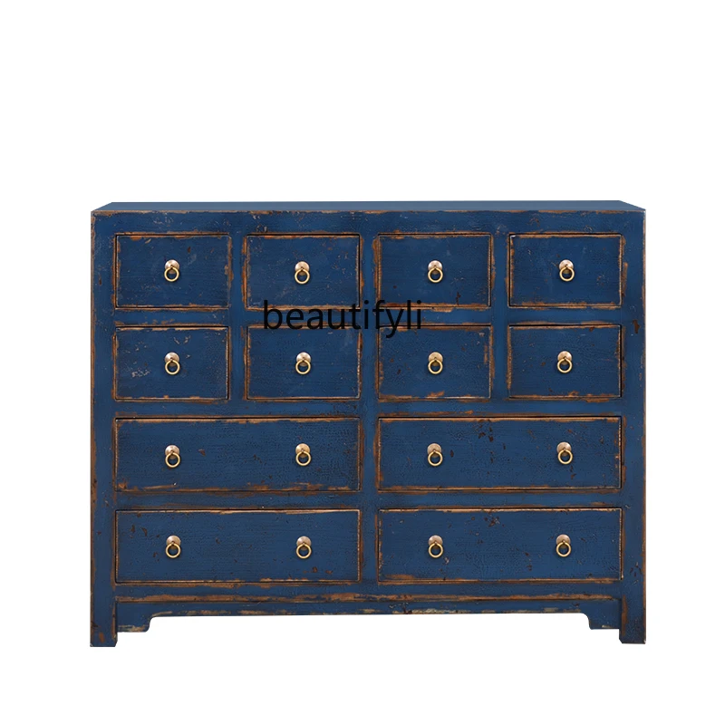 Chinese-style old solid wood chest cabinet, color paint, more elm antique old storage, file cabinet, side cabinet
Chinese-style old solid wood chest cabinet, color paint, more elm antique old storage, file cabinet, side cabinet