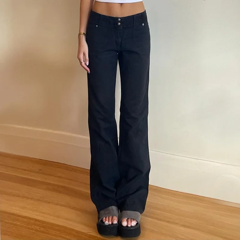 Винтажные джинсы Bell Bot для похудения с низкой талией для женщин, черные джинсовые брюки в стиле ретро, весенне-осенние женские брюки
Винтажные джинсы Bell Bot для похудения с низкой талией для женщин, черные джинсовые брюки в стиле ретро, весенне-осенние женские брюки