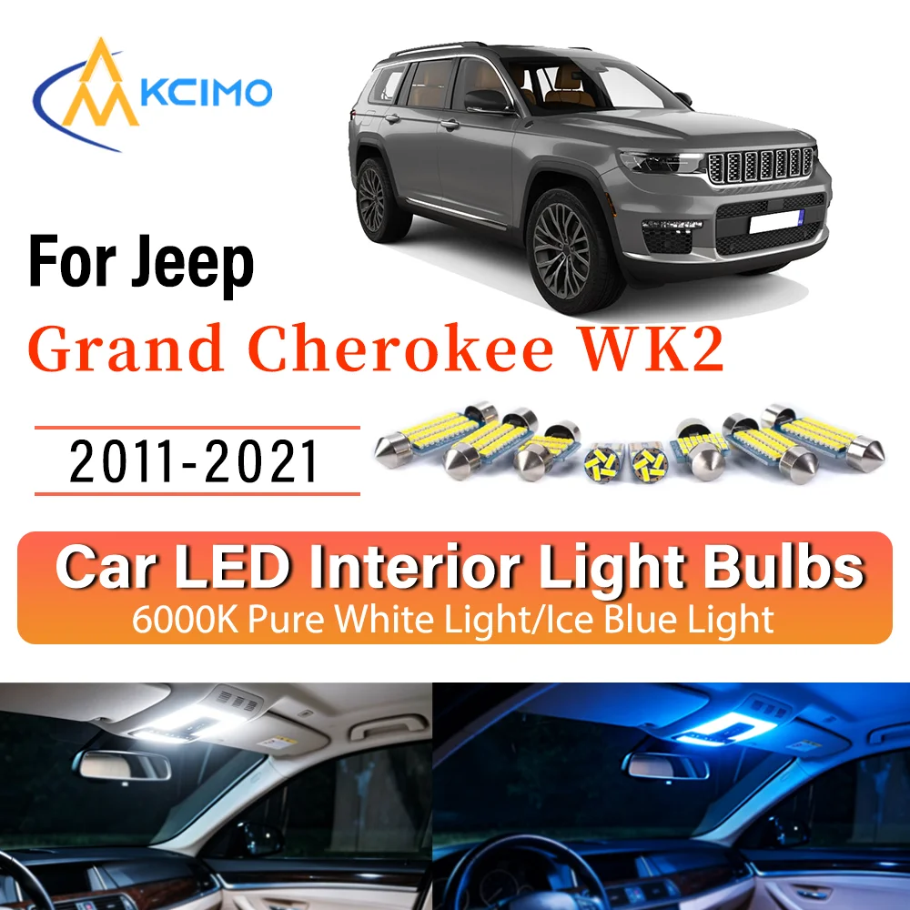 Interior Lighting Kit For Jeep Grand Cherokee WK2 2011-2021 LED Bulbs for Dome Map Door Trunk License Plate Light
Interior Lighting Kit For Jeep Grand Cherokee WK2 2011-2021 LED Bulbs for Dome Map Door Trunk License Plate Light