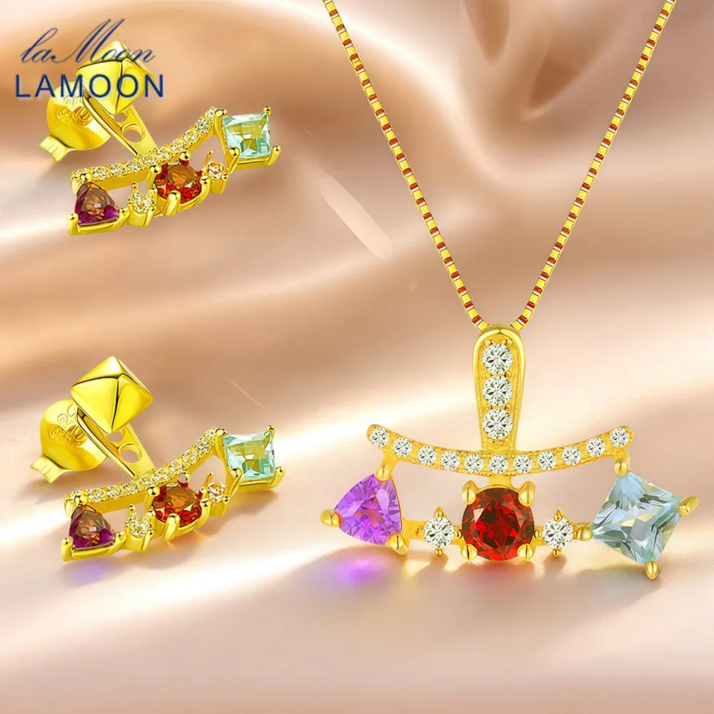 Multicolor Garnet Blue Topaz Amethyst Gemstone Jewelry Sets For Women Court Style Luxury Wedding Party Fine Jewelry Gift V013-1
Multicolor Garnet Blue Topaz Amethyst Gemstone Jewelry Sets For Women Court Style Luxury Wedding Party Fine Jewelry Gift V013-1