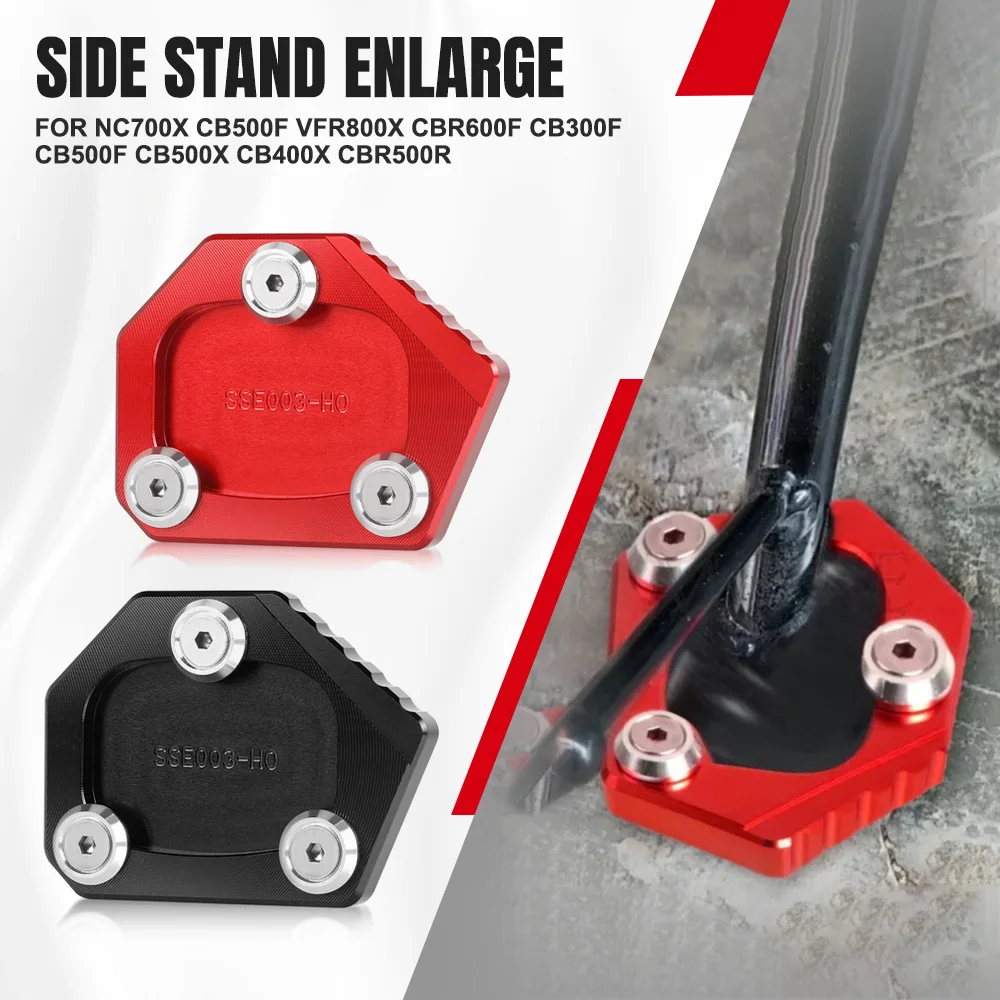 FOR Honda NC700X CB500F VFR800X CBR600F CB300F CB500F CB500X CB400X CBR500R Sidestand Kickstand Foot Plate Pad Enlarge Extension
FOR Honda NC700X CB500F VFR800X CBR600F CB300F CB500F CB500X CB400X CBR500R Sidestand Kickstand Foot Plate Pad Enlarge Extension