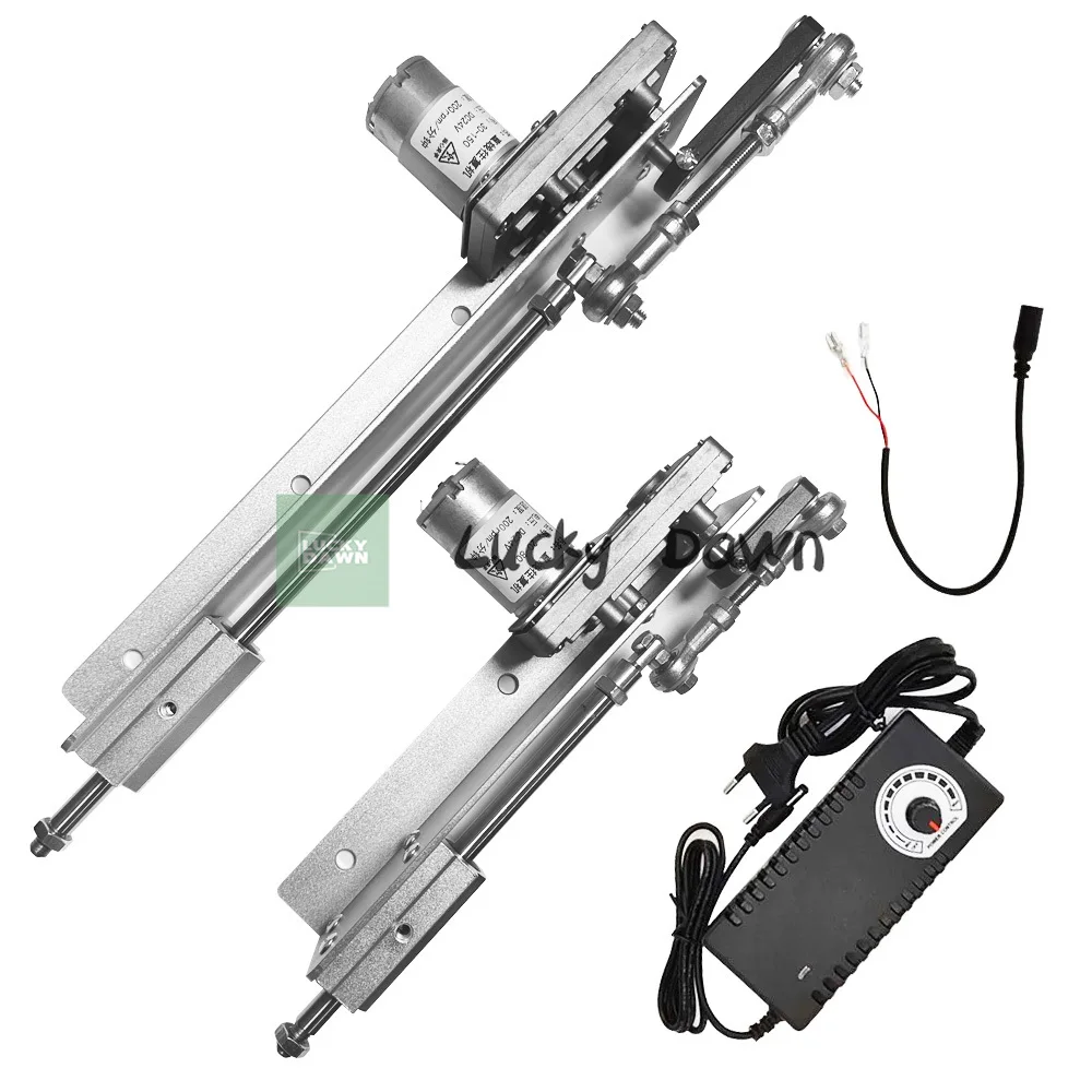 Линейный привод 24 В постоянного тока с блоком питания и регулятором скорости, электрический штоковый двигатель ходом 80/150 мм для оборудования автоматизации DIY
Линейный привод 24 В постоянного тока с блоком питания и регулятором скорости, электрический штоковый двигатель ходом 80/150 мм для оборудования автоматизации DIY