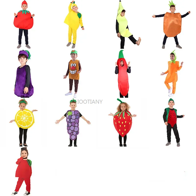 2024 Children's Fruit And Vegetable Cosplay Costumes Halloween Carnival Party Stage Performance Costumes Role Play Dress Up
2024 Children's Fruit And Vegetable Cosplay Costumes Halloween Carnival Party Stage Performance Costumes Role Play Dress Up